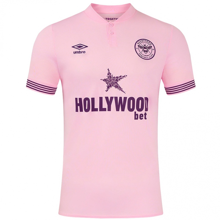 Kids Football Fabio Carvalho #14 Pink Away Jersey 2024/25 T-Shirt Uk