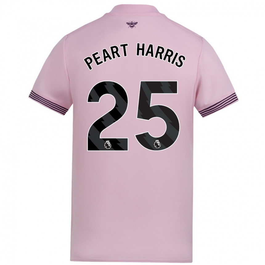 Kids Football Myles Peart-Harris #25 Pink Away Jersey 2024/25 T-Shirt Uk