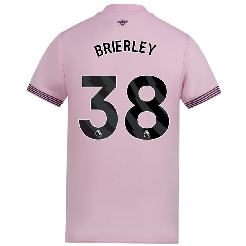 Kids Football Ethan Brierley #38 Pink Away Jersey 2024/25 T-Shirt Uk