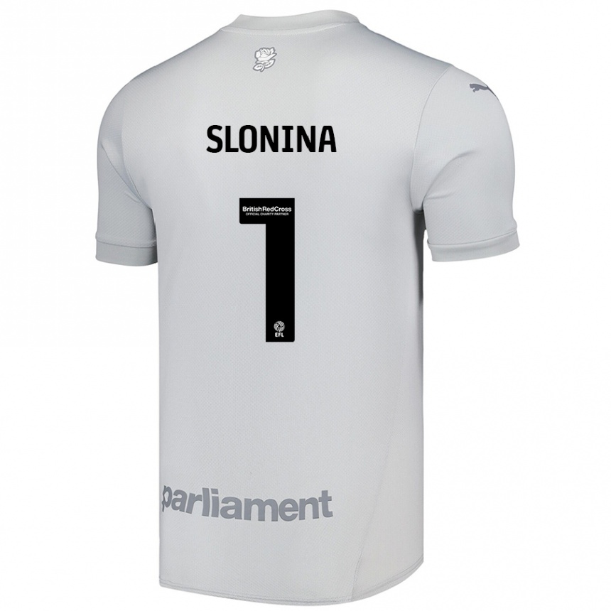 Kids Football Gabriel Slonina #1 Silver Gray Away Jersey 2024/25 T-Shirt Uk