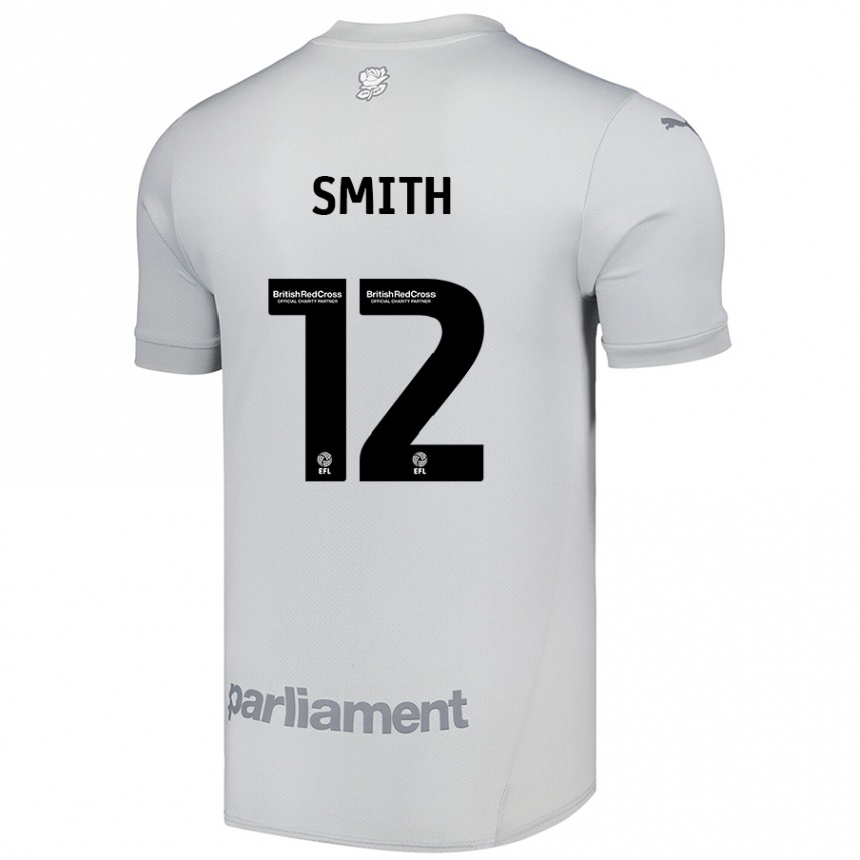 Kids Football Jackson Smith #12 Silver Gray Away Jersey 2024/25 T-Shirt Uk