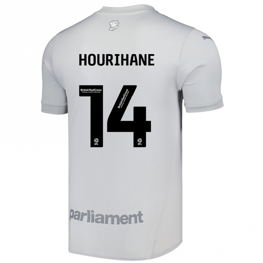 Kids Football Conor Hourihane #14 Silver Gray Away Jersey 2024/25 T-Shirt Uk