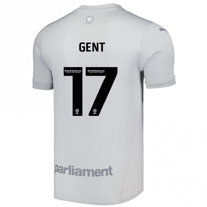 Kids Football Georgie Gent #17 Silver Gray Away Jersey 2024/25 T-Shirt Uk