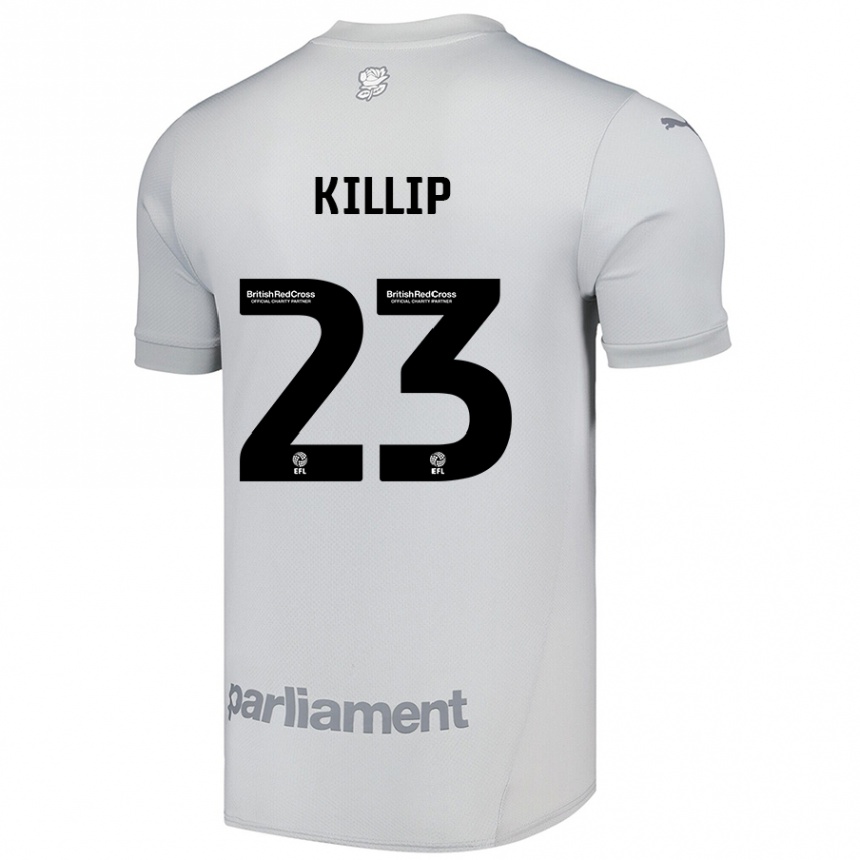 Kids Football Ben Killip #23 Silver Gray Away Jersey 2024/25 T-Shirt Uk