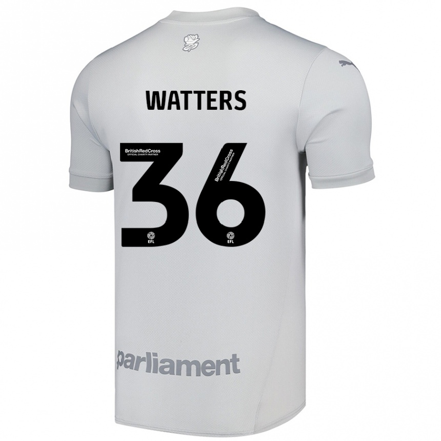 Kids Football Max Watters #36 Silver Gray Away Jersey 2024/25 T-Shirt Uk