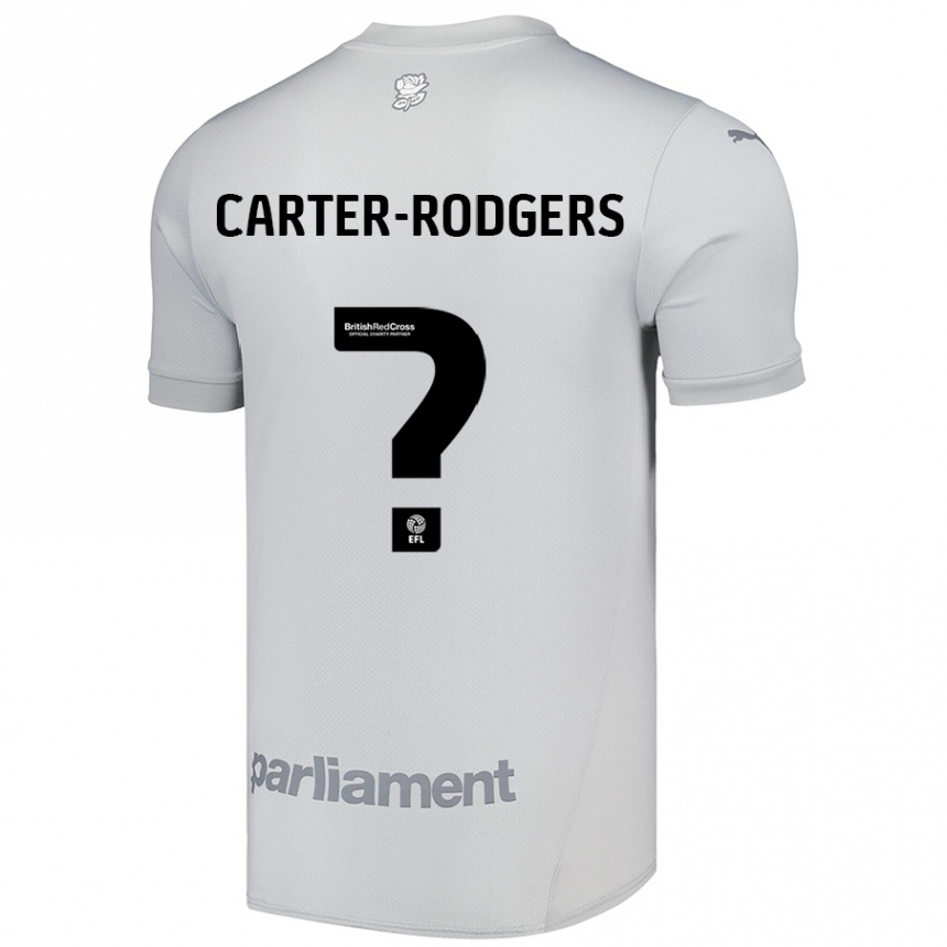 Kids Football Trent Carter-Rodgers #0 Silver Gray Away Jersey 2024/25 T-Shirt Uk