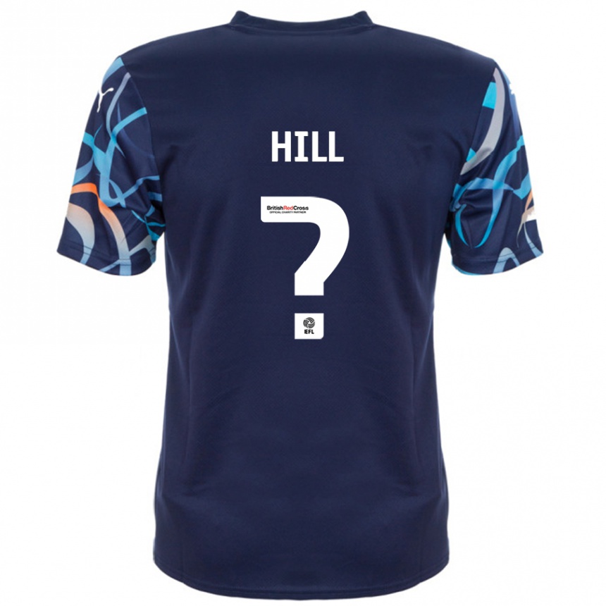 Kids Football Tyler Hill #0 Navy Blue Away Jersey 2024/25 T-Shirt Uk