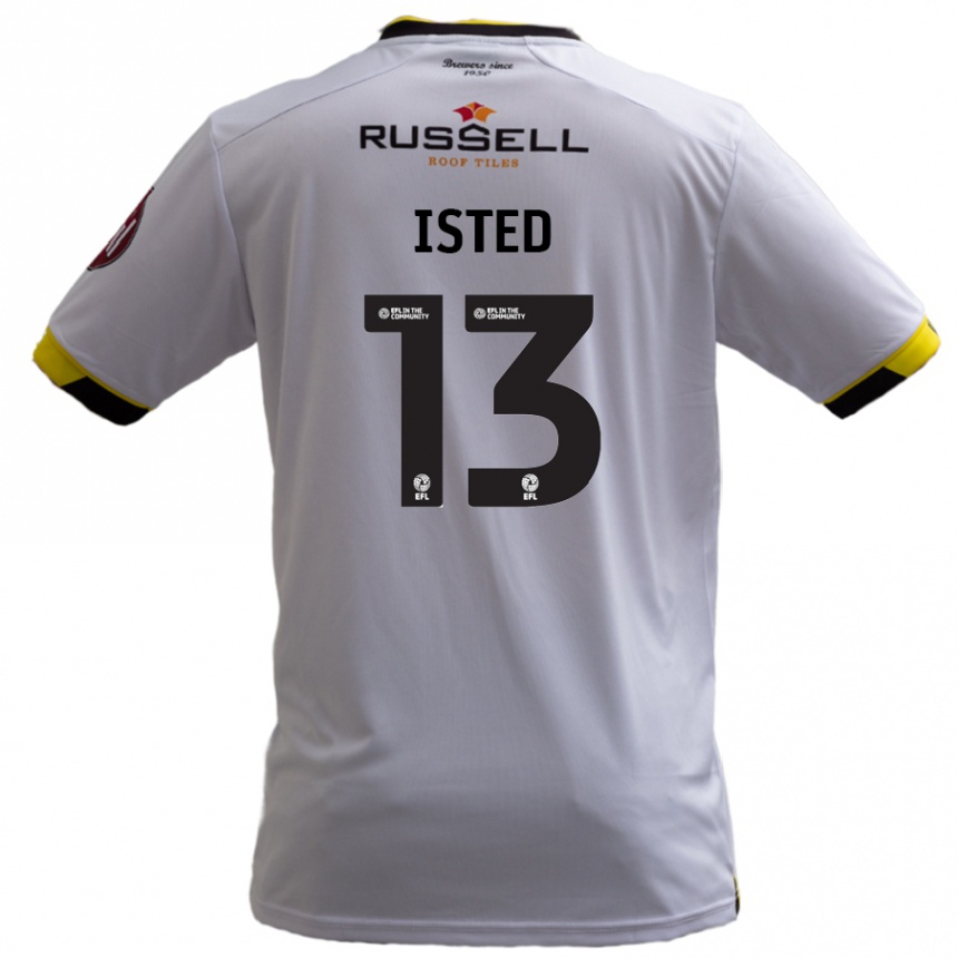 Kids Football Harry Isted #13 White Away Jersey 2024/25 T-Shirt Uk