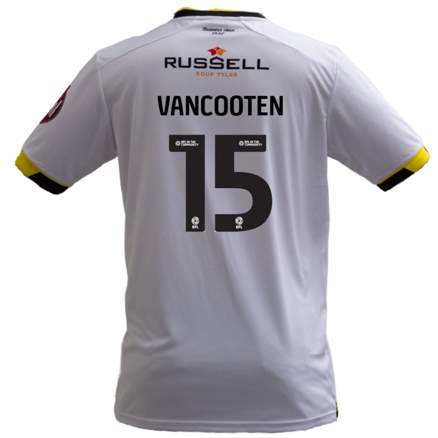 Kids Football Terence Vancooten #15 White Away Jersey 2024/25 T-Shirt Uk