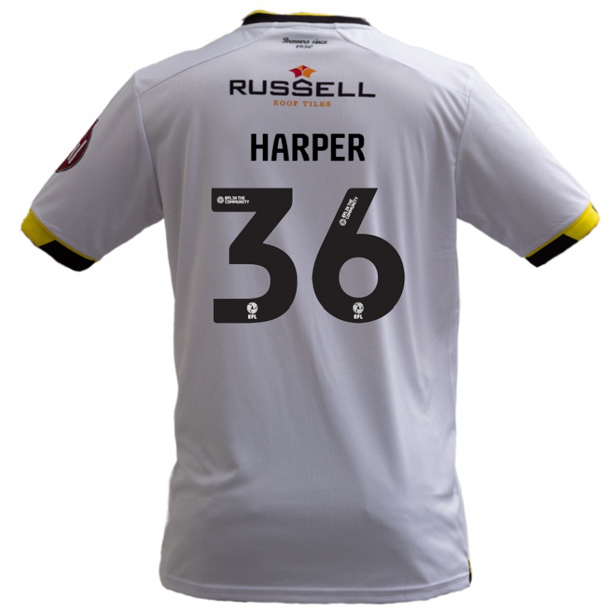 Kids Football Rekeem Harper #36 White Away Jersey 2024/25 T-Shirt Uk