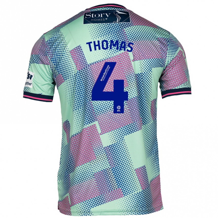 Kids Football Terell Thomas #4 Green Away Jersey 2024/25 T-Shirt Uk