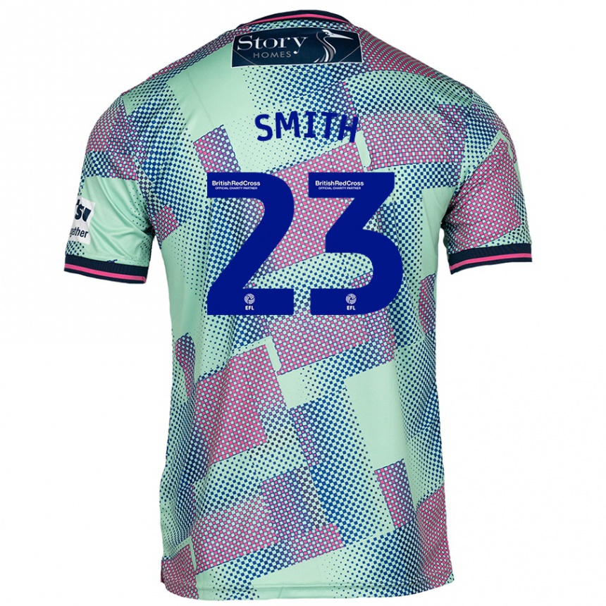 Kids Football Jude Smith #23 Green Away Jersey 2024/25 T-Shirt Uk