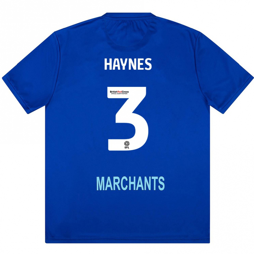 Kids Football Ryan Haynes #3 Green Away Jersey 2024/25 T-Shirt Uk