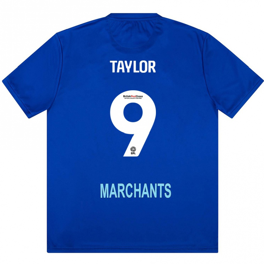 Kids Football Matty Taylor #9 Green Away Jersey 2024/25 T-Shirt Uk