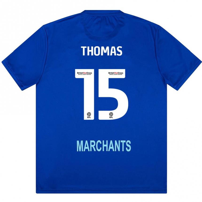 Kids Football Jordan Thomas #15 Green Away Jersey 2024/25 T-Shirt Uk