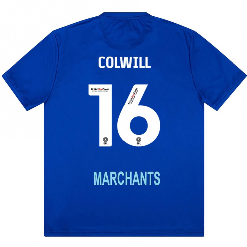 Kids Football Joel Colwill #16 Green Away Jersey 2024/25 T-Shirt Uk