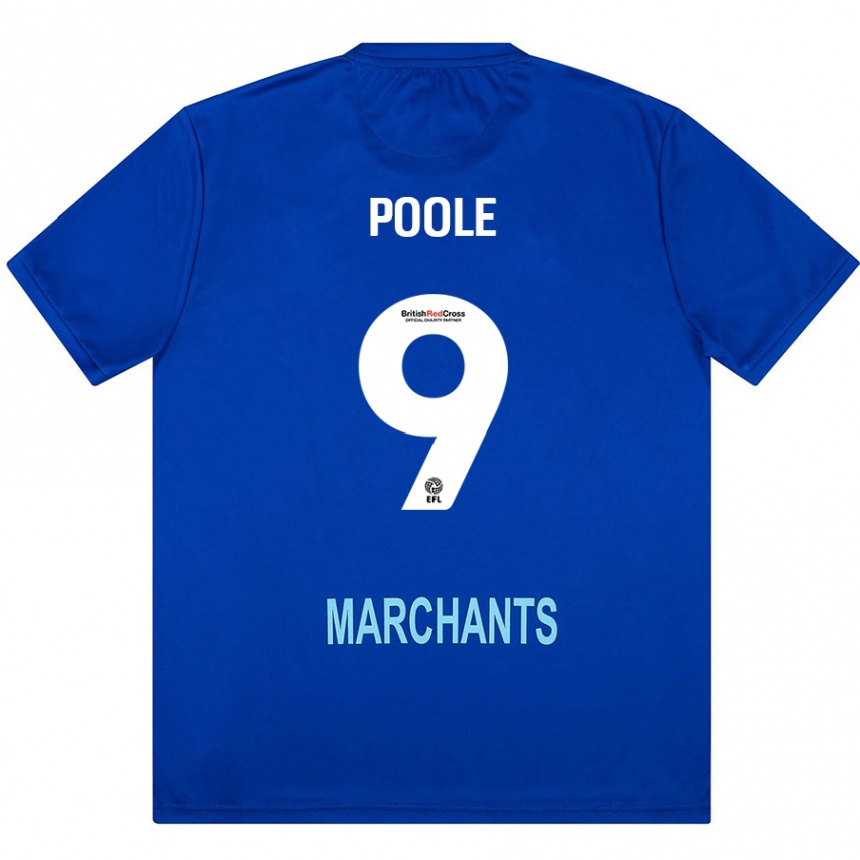 Kids Football Phoebie Poole #9 Green Away Jersey 2024/25 T-Shirt Uk