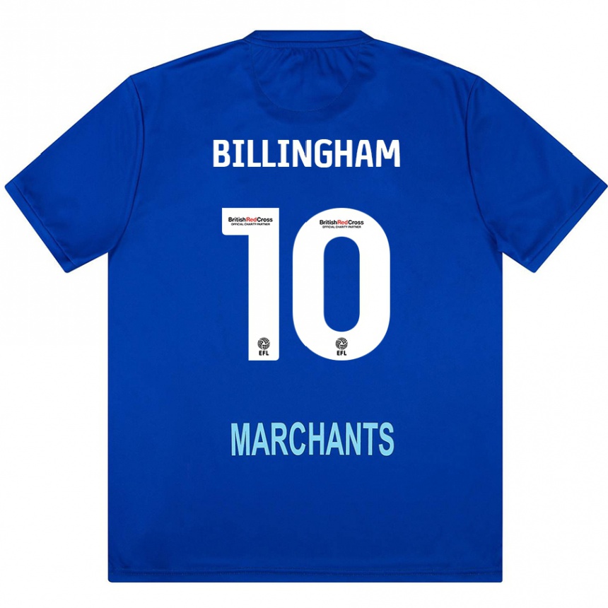 Kids Football Lily Billingham #10 Green Away Jersey 2024/25 T-Shirt Uk