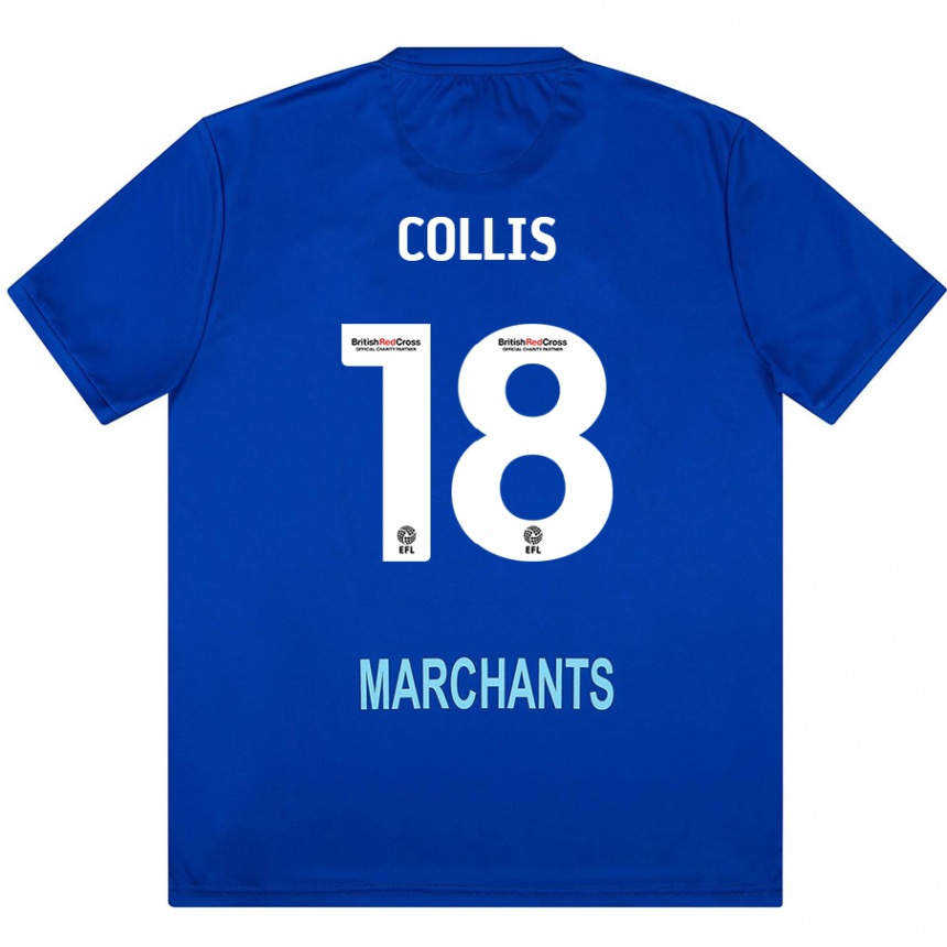 Kids Football Maisy Collis #18 Green Away Jersey 2024/25 T-Shirt Uk