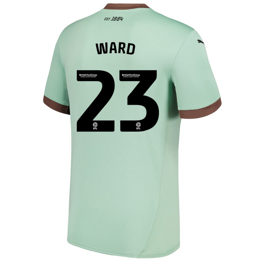 Kids Football Joe Ward #23 Pale Green Away Jersey 2024/25 T-Shirt Uk