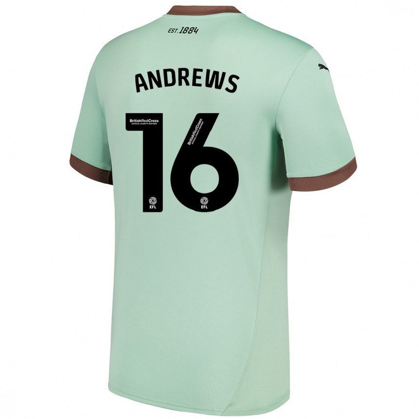 Kids Football Marli Rhodes-Andrews #16 Pale Green Away Jersey 2024/25 T-Shirt Uk