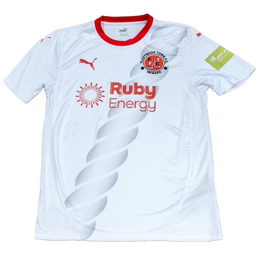 Kids Football Elliot Bonds #6 White Away Jersey 2024/25 T-Shirt Uk