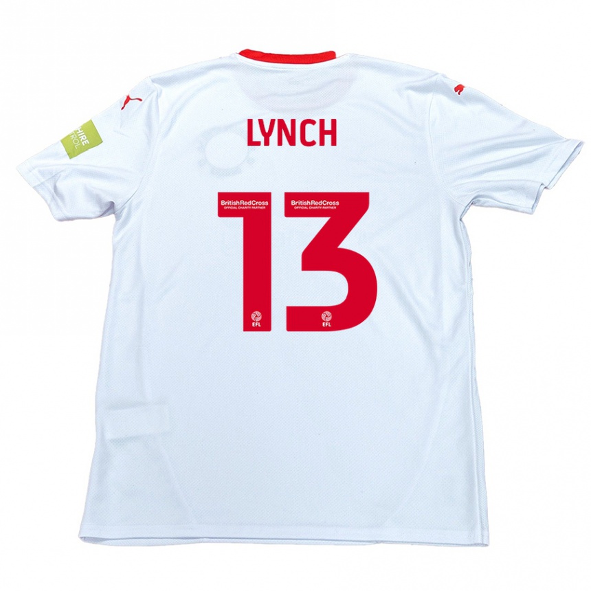 Kids Football Jay Lynch #13 White Away Jersey 2024/25 T-Shirt Uk