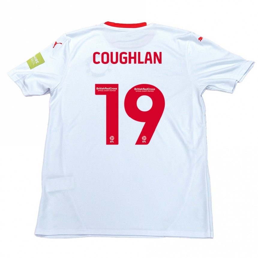 Kids Football Ronan Coughlan #19 White Away Jersey 2024/25 T-Shirt Uk