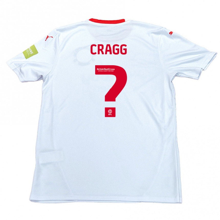 Kids Football Rio Cragg #0 White Away Jersey 2024/25 T-Shirt Uk