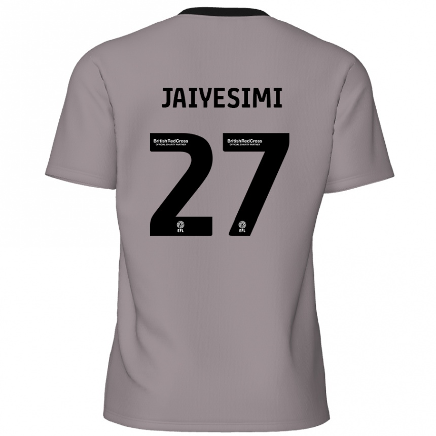 Kids Football Diallang Jaiyesimi #27 Grey Away Jersey 2024/25 T-Shirt Uk