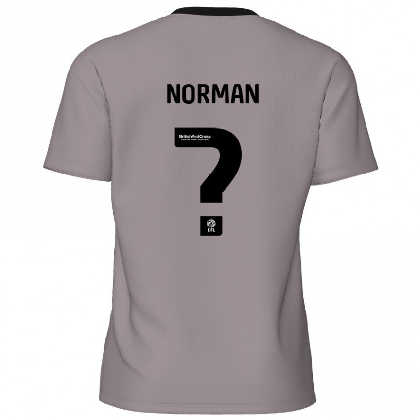 Kids Football Freddie Norman #0 Grey Away Jersey 2024/25 T-Shirt Uk