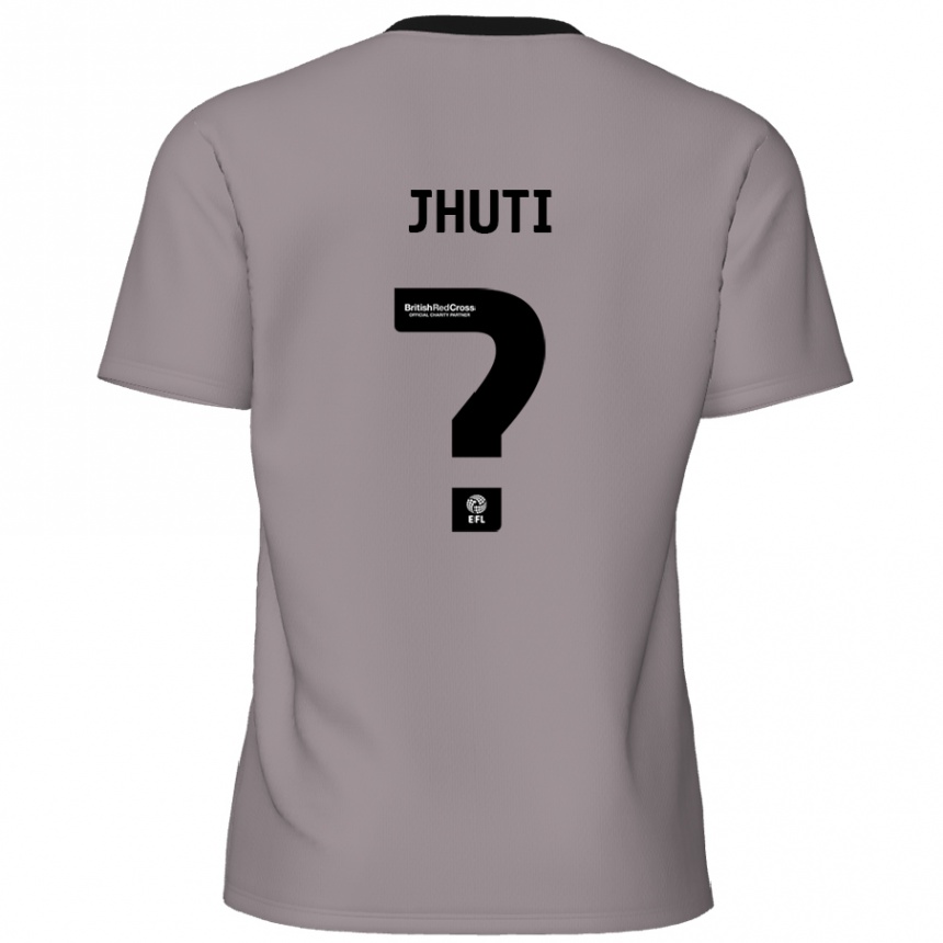 Kids Football Reece Jhuti #0 Grey Away Jersey 2024/25 T-Shirt Uk