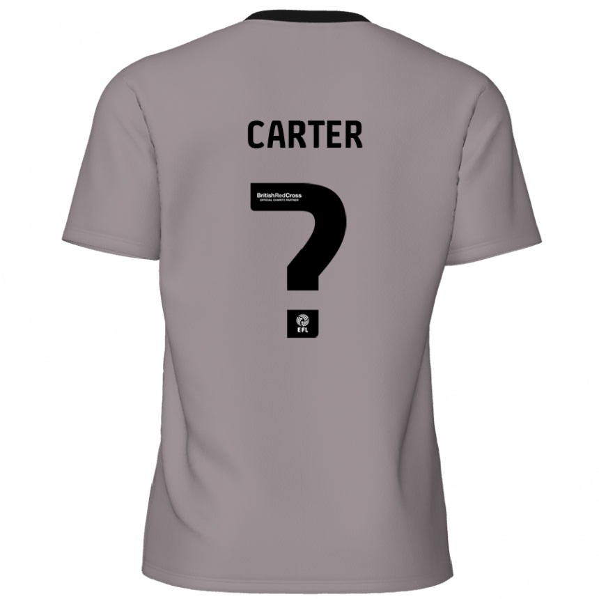 Kids Football Dan Carter #0 Grey Away Jersey 2024/25 T-Shirt Uk