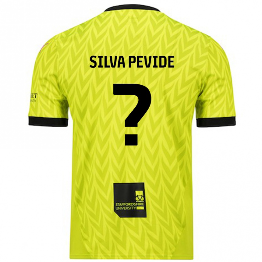 Kids Football Joao Silva Pevide #0 Fluorescent Green Away Jersey 2024/25 T-Shirt Uk