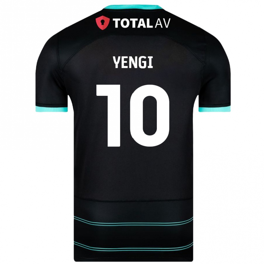 Kids Football Kusini Yengi #10 Black Away Jersey 2024/25 T-Shirt Uk