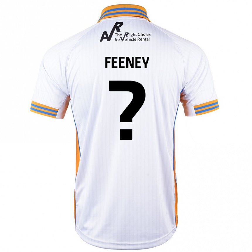 Kids Football Josh Feeney #0 White Away Jersey 2024/25 T-Shirt Uk