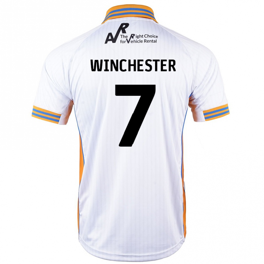 Kids Football Carl Winchester #7 White Away Jersey 2024/25 T-Shirt Uk