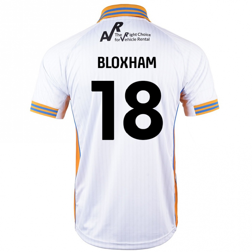 Kids Football Tom Bloxham #18 White Away Jersey 2024/25 T-Shirt Uk