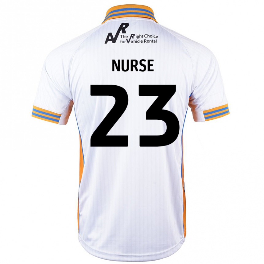 Kids Football George Nurse #23 White Away Jersey 2024/25 T-Shirt Uk