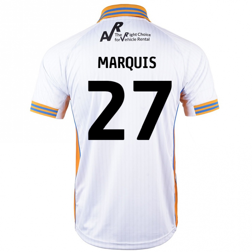 Kids Football John Marquis #27 White Away Jersey 2024/25 T-Shirt Uk