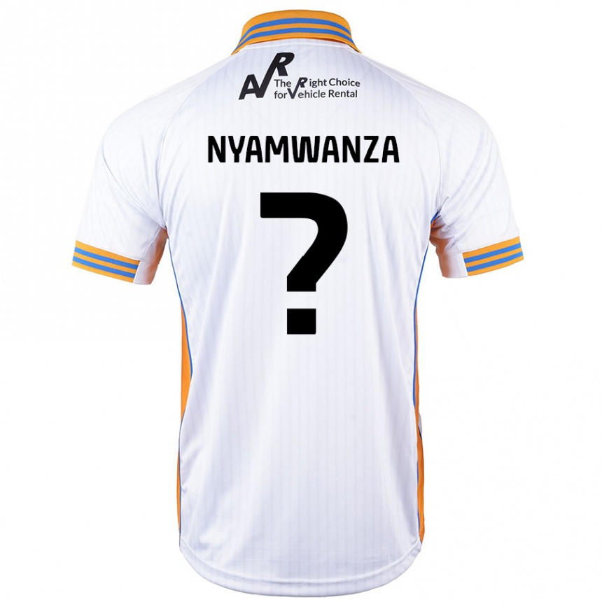 Kids Football Simba Nyamwanza #0 White Away Jersey 2024/25 T-Shirt Uk