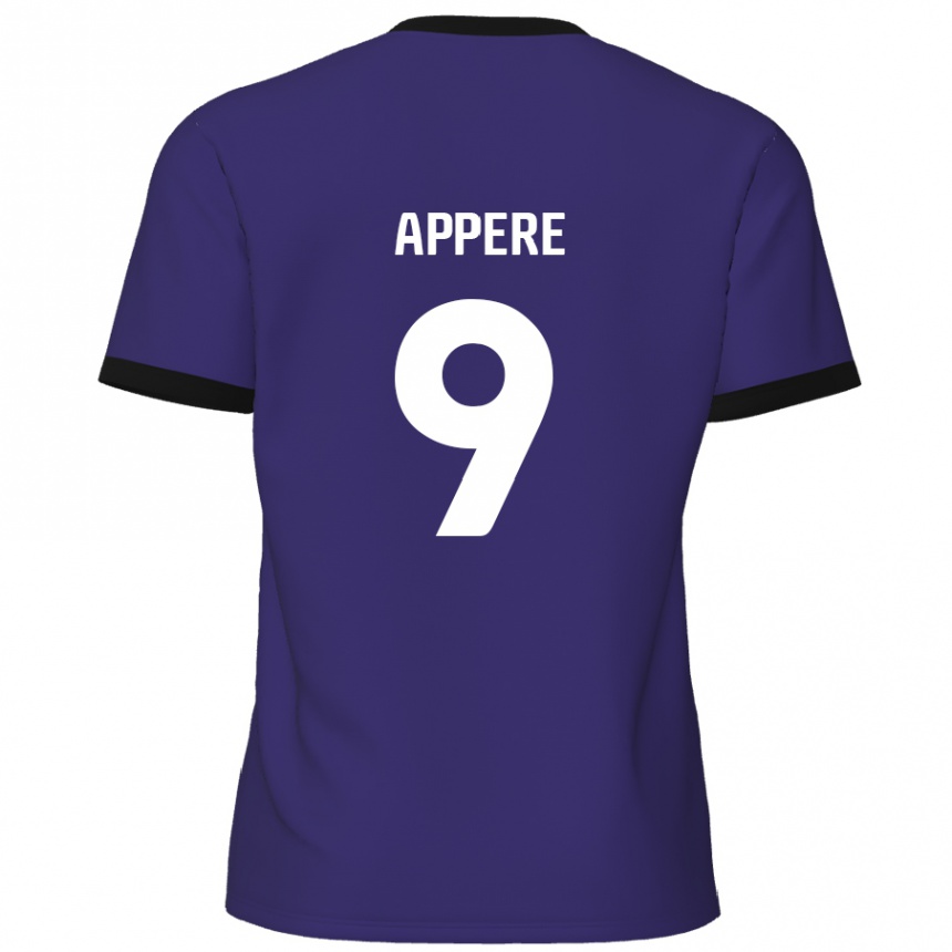 Kids Football Louis Appéré #9 Purple Away Jersey 2024/25 T-Shirt Uk