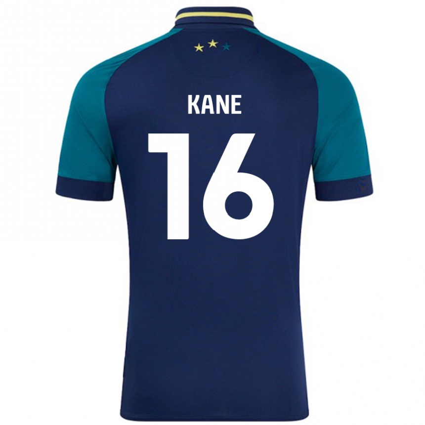 Kids Football Herbie Kane #16 Navy Dark Green Away Jersey 2024/25 T-Shirt Uk