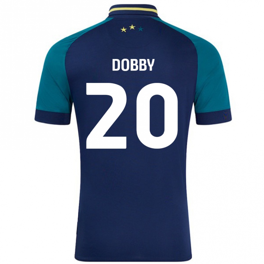 Kids Football Sarah Dobby #20 Navy Dark Green Away Jersey 2024/25 T-Shirt Uk