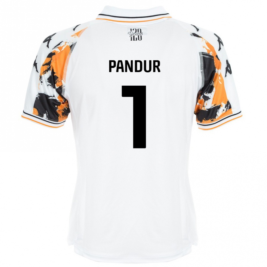 Kids Football Ivor Pandur #1 White Away Jersey 2024/25 T-Shirt Uk