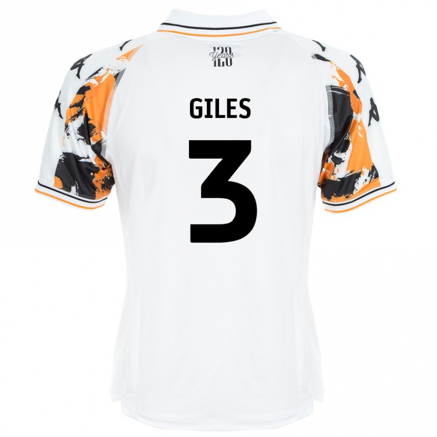 Kids Football Ryan Giles #3 White Away Jersey 2024/25 T-Shirt Uk