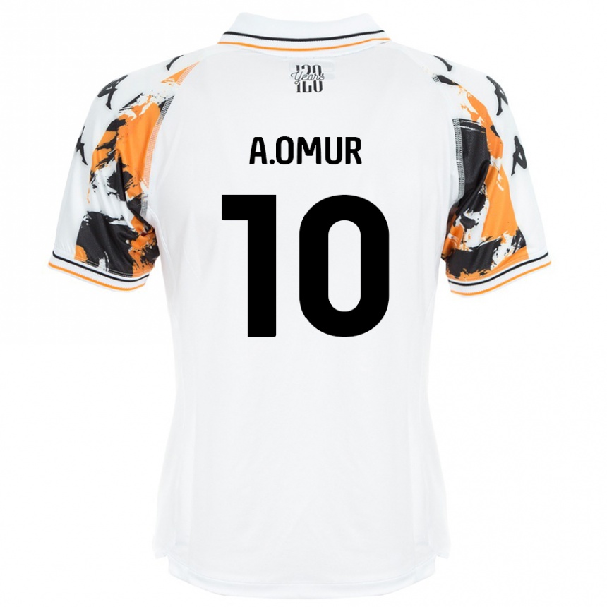 Kids Football Abdülkadir Ömür #10 White Away Jersey 2024/25 T-Shirt Uk