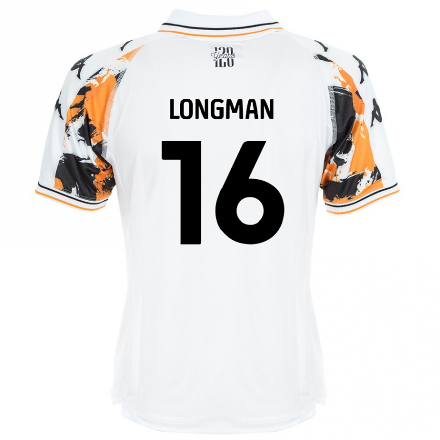 Kids Football Ryan Longman #16 White Away Jersey 2024/25 T-Shirt Uk