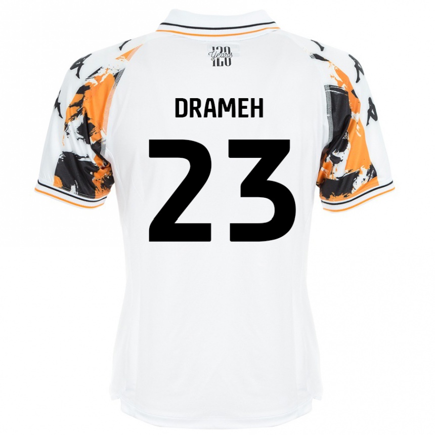 Kids Football Cody Drameh #23 White Away Jersey 2024/25 T-Shirt Uk