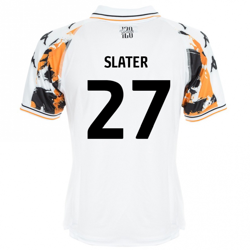 Kids Football Regan Slater #27 White Away Jersey 2024/25 T-Shirt Uk